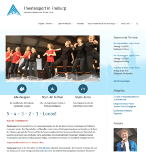 Homepage Theatersport-Freiburg.de neu